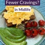 Avocado benefits for menopause — woman enjoying fresh avocado in midlife
