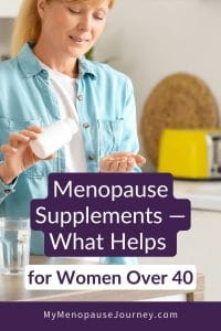 Pin: menopause supplements for women over 40 &mdash; what helps and what food does better