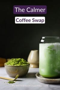 matcha-tea-benefits-blog Woman whisking bright green matcha in a bowl at her kitchen counter