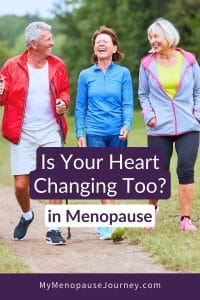 menopause-cardiovascular-health-blog Midlife woman walking in a park — protecting heart health in menopause