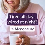 Midlife woman resting by the window — calming cortisol and adrenal fatigue symptoms